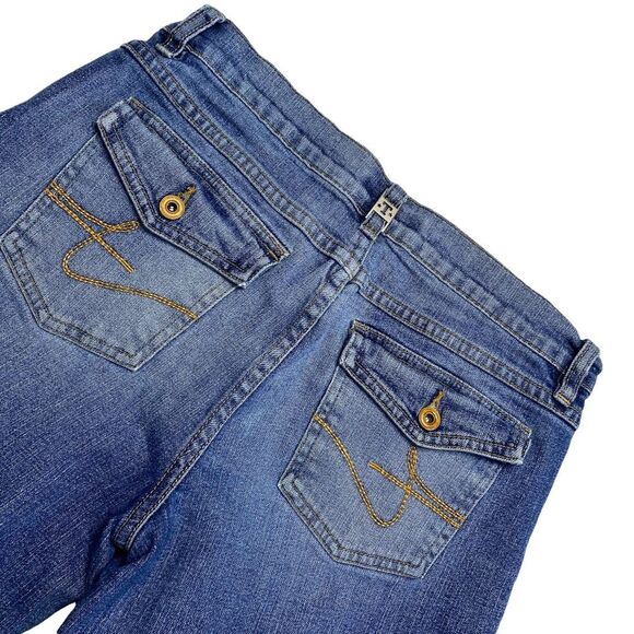 Vintage Tommy Hilfiger Tommy Jeans Denim Bermuda Shorts Flap Pockets Y2K 2005 9 - Picture 6 of 15